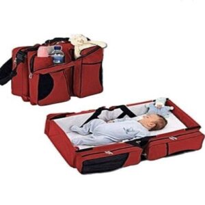 Multipurpose Red Baby Bed And Bag
