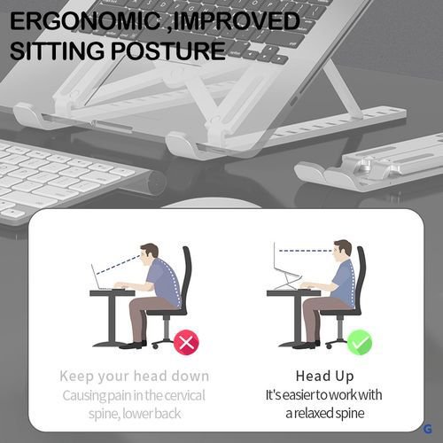 EAGEAT 10 Speed Adjustable Laptop Stand+phone Stand
