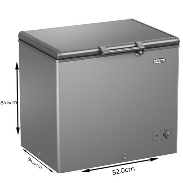 Haier Thermocool 200 Litres Chest Freezer (HTF-200) - Silver + 3 Years Warranty
