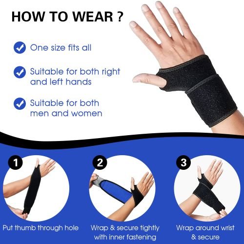2pcs Wrist Support Brace Wrist Stabilizer Adjustable