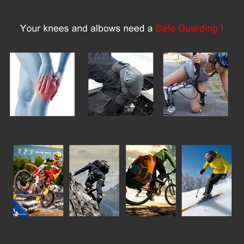 Cycling Knee Brace And Elbow - Knee Protector Gear - 2 Pairs